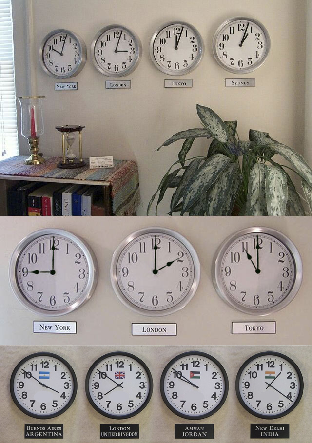 time zone map usa with clocks